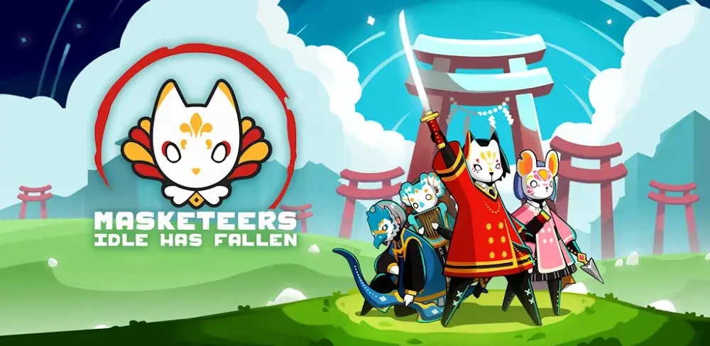 Masketeers: Idle Has Fallen v4 35 0 MOD APK (One Hit God Mode Gold
