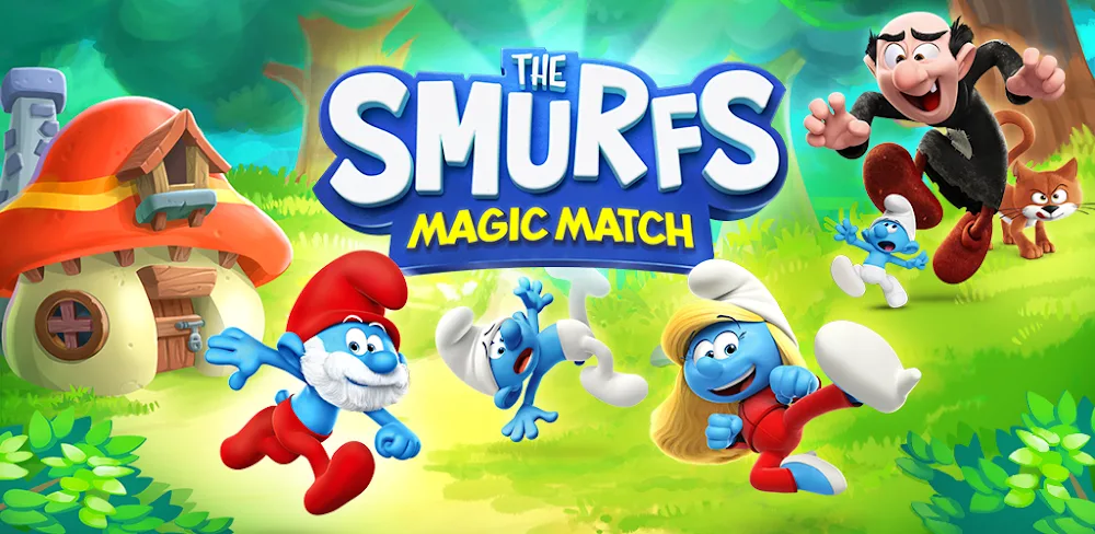 Smurfs Magic Match v4.9 MOD APK (Unlimited Lives, Coins, Moves) Download