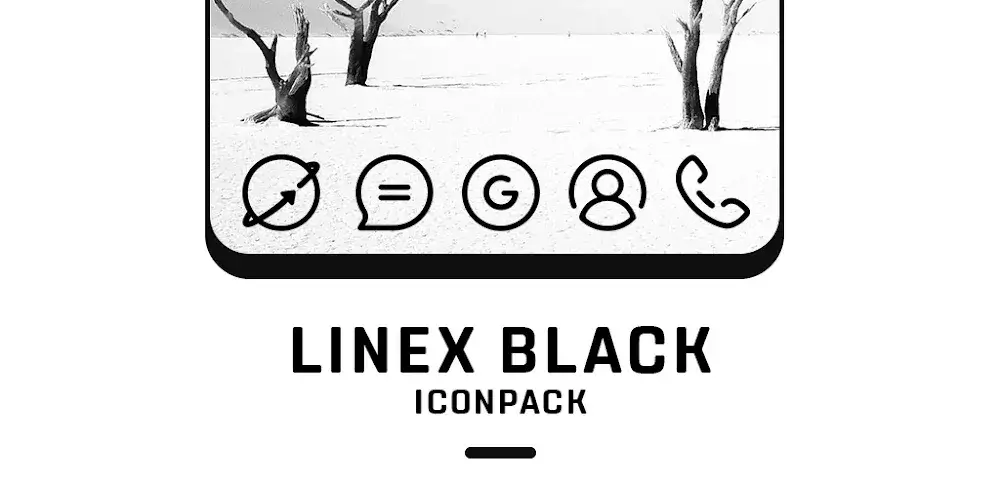 LineX Black Icon Pack v6 8 APK (Full Version) Download
