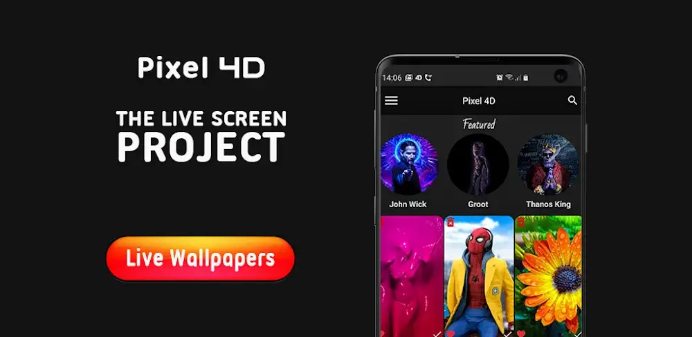 Pixel 4D Live Wallpapers v3.4.8.1 MOD APK (Premium Unlocked) Download