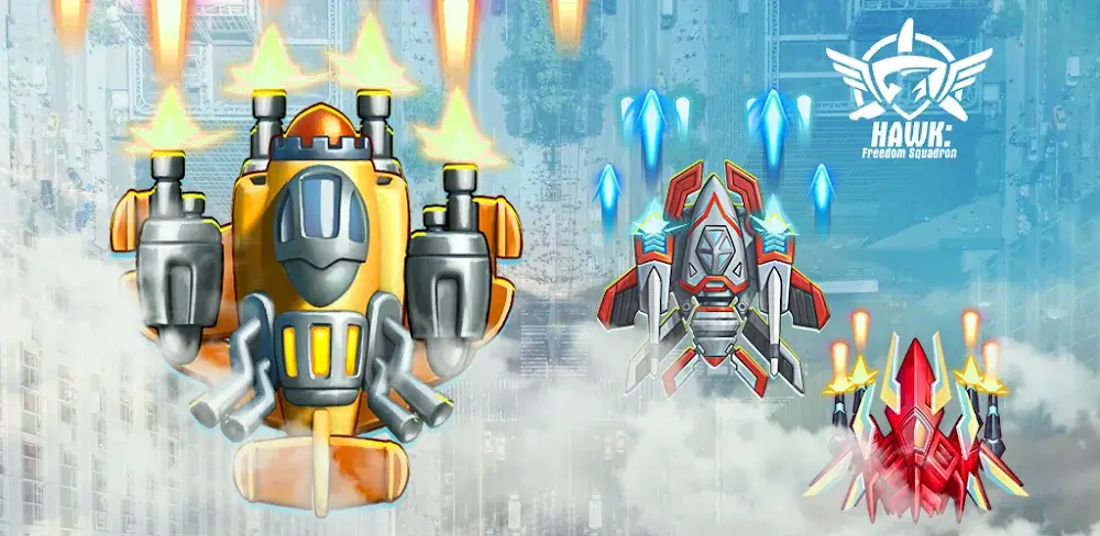 HAWK: Airplane Space MOD APK v42 4 31643 (Damage/Defense Multiplier