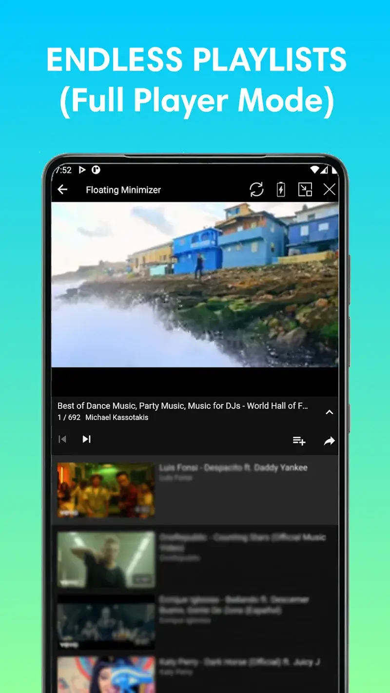 Floating Minimizer Tube screenshot 4