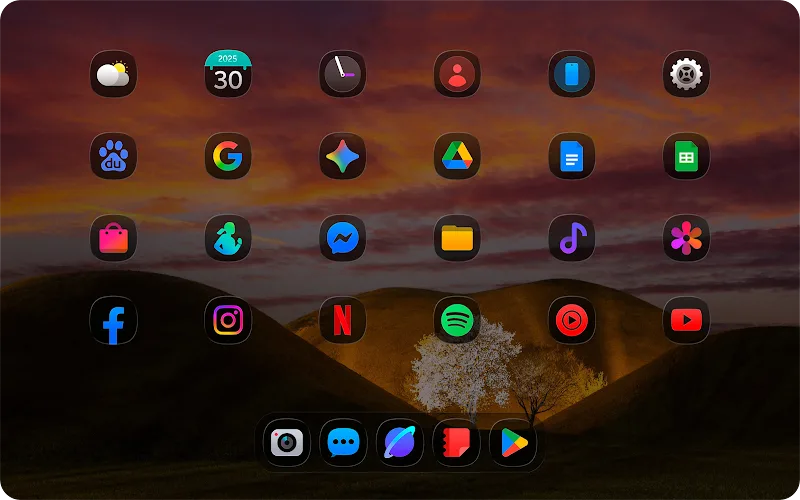 OneColor GlassDark screenshot 5