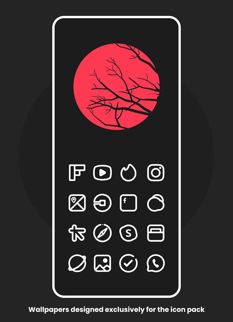 Plume Line – Icon Pack screenshot 1