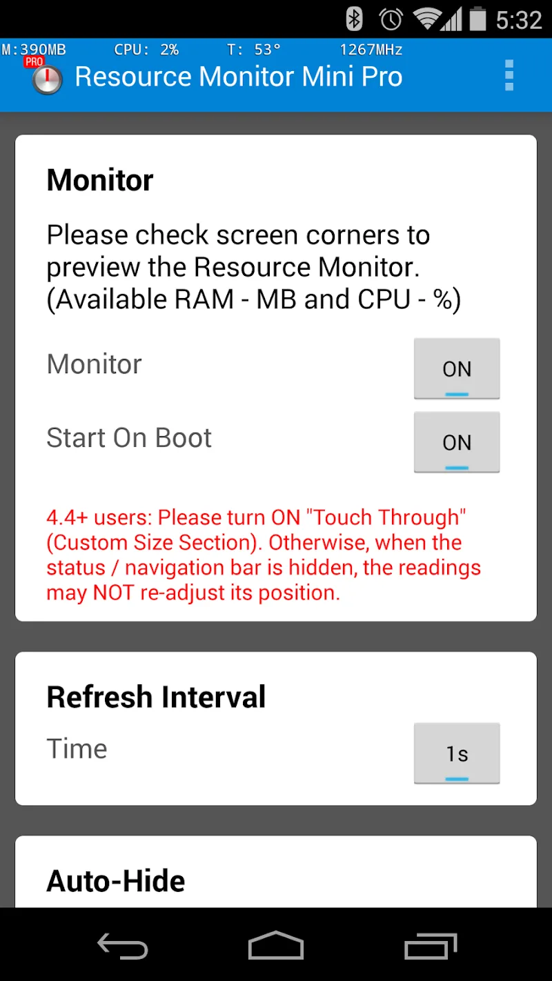 Resource Monitor Mini Pro screenshot 4