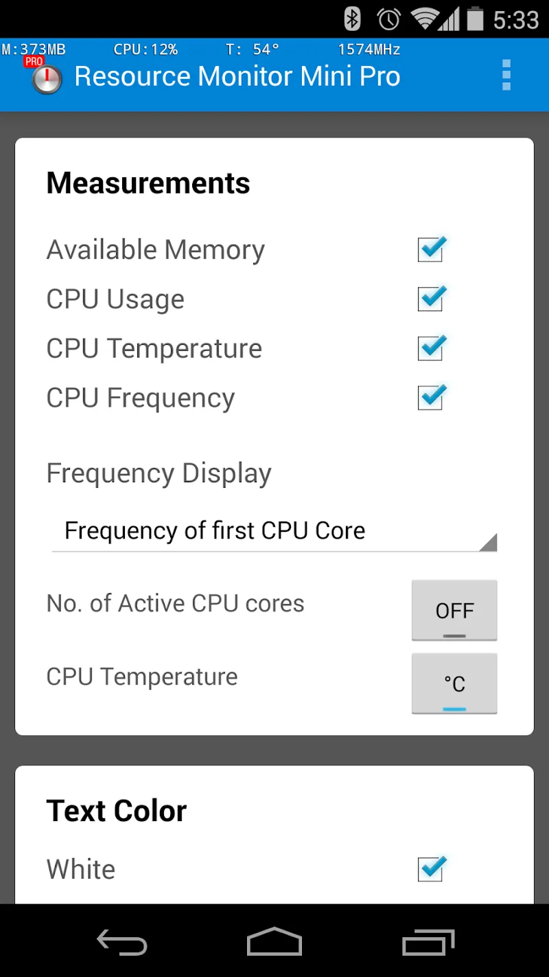 Resource Monitor Mini Pro screenshot 5
