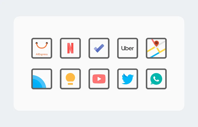 White Sweet Edge – Icon Pack screenshot 1