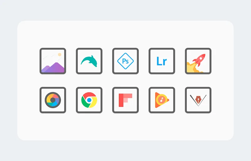 White Sweet Edge – Icon Pack screenshot 4