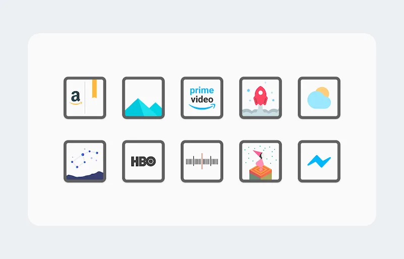 White Sweet Edge – Icon Pack screenshot 5