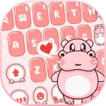 Pink Cute Hippo Theme v10.2.2.0617 MOD APK (Premium Unlocked)